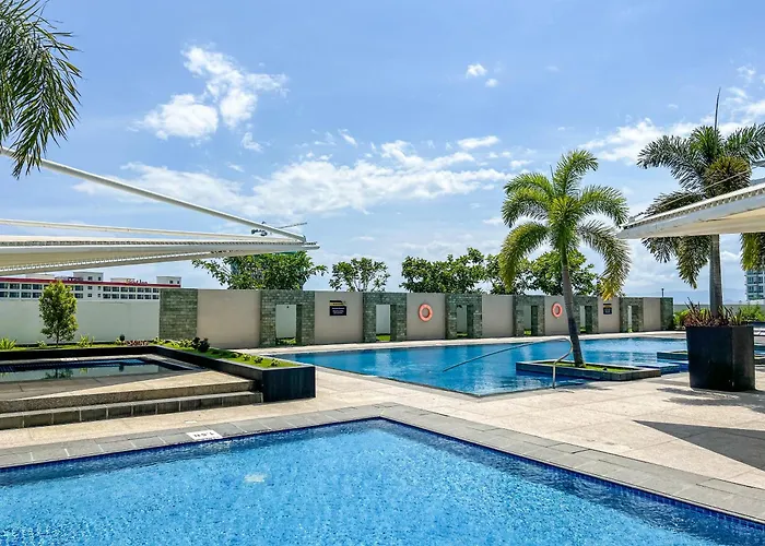 Modern 1br W Exclusive Pool Access Lägenhetshotell Lapu-Lapu City